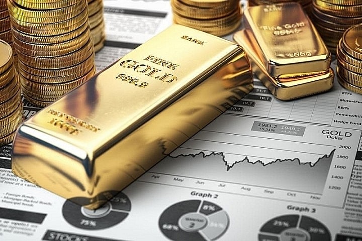 Giá vàng thế giới giảm 9 USD/ounce 
