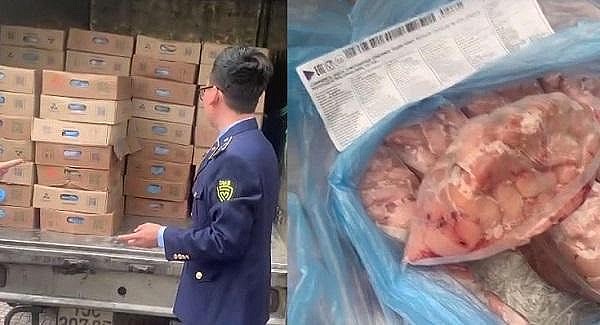 Hà Nội: Tạm giữ 2,4 tấn kê gà tây có dấu hiệu nhập lậu