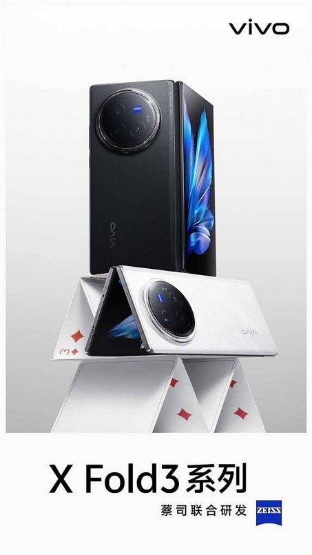 Vivo X Fold 3 series lộ ảnh thực tế: Thiết kế sang trọng, camera ấn tượng, pin khủng