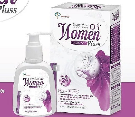 Dung dịch vệ sinh phụ nữ Ori Women Pluss. Ảnh chụp màn hình